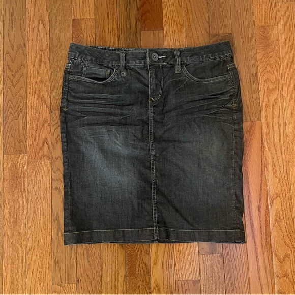 Vintage Converse Black Denim Skirt - Picture 1 of 4